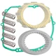 Clutch Friction Plates And Gasket Kit for Kawasaki ZX600E ZZR600 2002 2003 2004 Clutch Friction Plates And Gasket Kit for Kawasaki ZX600E ZZR600 2002 2003 2004